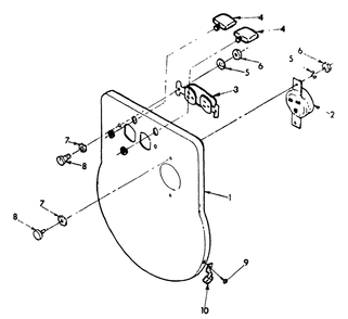 Control Panel Diagram and Parts List for 9186-0-T40004  Briggs and Stratton Generator